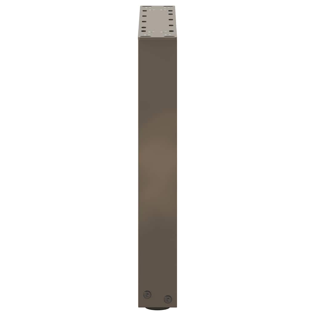 Salontafelpoten U-Vormig Staal Naturel 2 28 x (42-43) cm