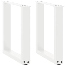 Salontafelpoten U-Vormig Staal Wit 2 38 x (42-43) cm
