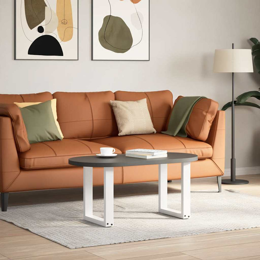 Salontafelpoten U-Vormig Staal Wit 2 38 x (42-43) cm