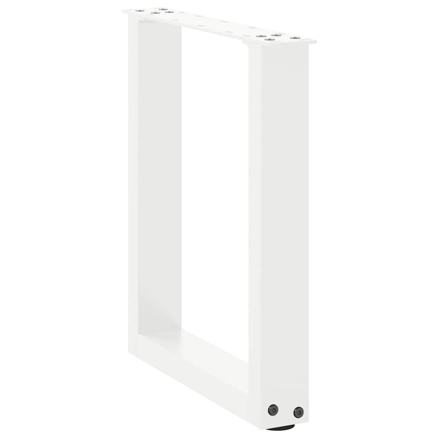 Salontafelpoten U-Vormig Staal Wit 2 38 x (42-43) cm