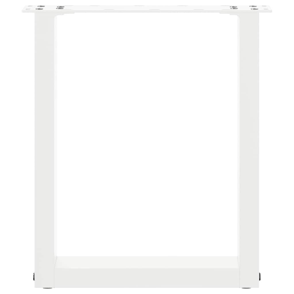 Salontafelpoten U-Vormig Staal Wit 2 38 x (42-43) cm