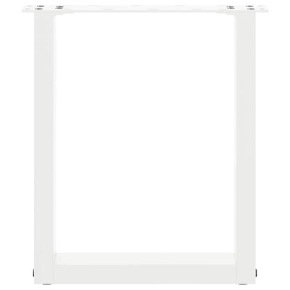 Salontafelpoten U-Vormig Staal Wit 2 38 x (42-43) cm