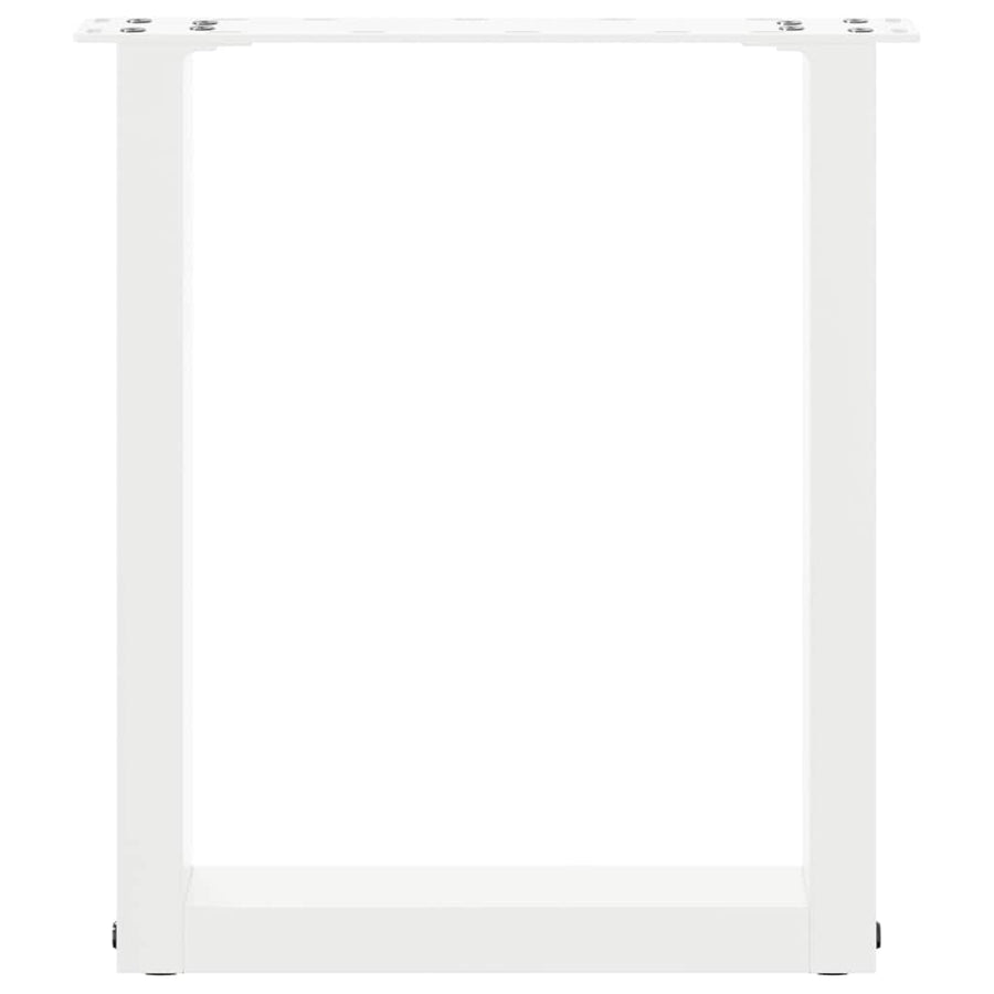 Salontafelpoten U-Vormig Staal Wit 2 38 x (42-43) cm