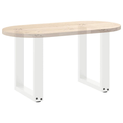 Salontafelpoten U-Vormig Staal Wit 2 38 x (42-43) cm