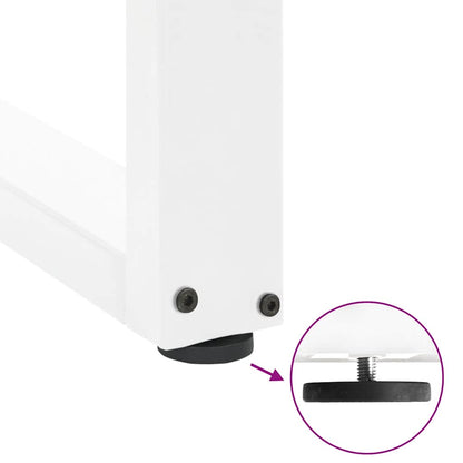 Salontafelpoten U-Vormig Staal Wit 2 38 x (42-43) cm