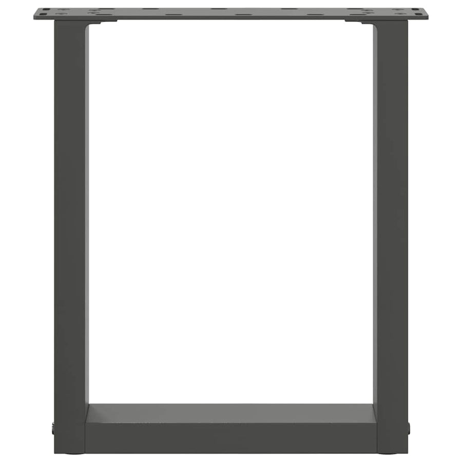 Salontafelpoten 2 st U-vormig 38x(42-43) cm staal antraciet