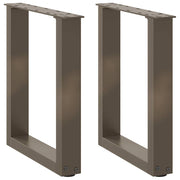 Tafelpoten U-vormig 2 stuks 38x42 cm staal