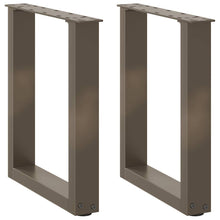 Salontafelpoten U-Vormig Staal Naturel 2 38 x (42-43) cm
