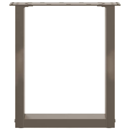 Salontafelpoten U-Vormig Staal Naturel 2 38 x (42-43) cm