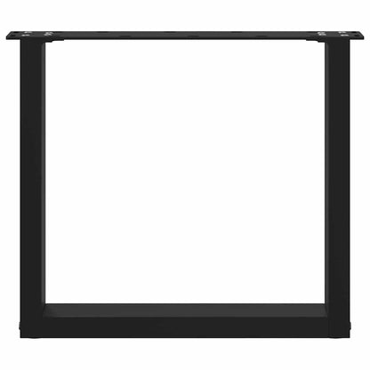 Salontafelpoten 2 st U-vormig 50x(42-43) cm staal zwart