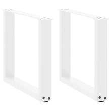 Salontafelpoten U-Vormig Staal Wit 2 50 x (42-43) cm