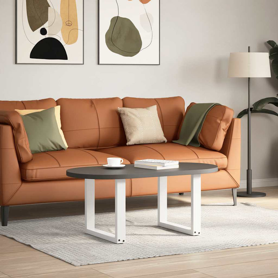 Salontafelpoten U-Vormig Staal Wit 2 50 x (42-43) cm