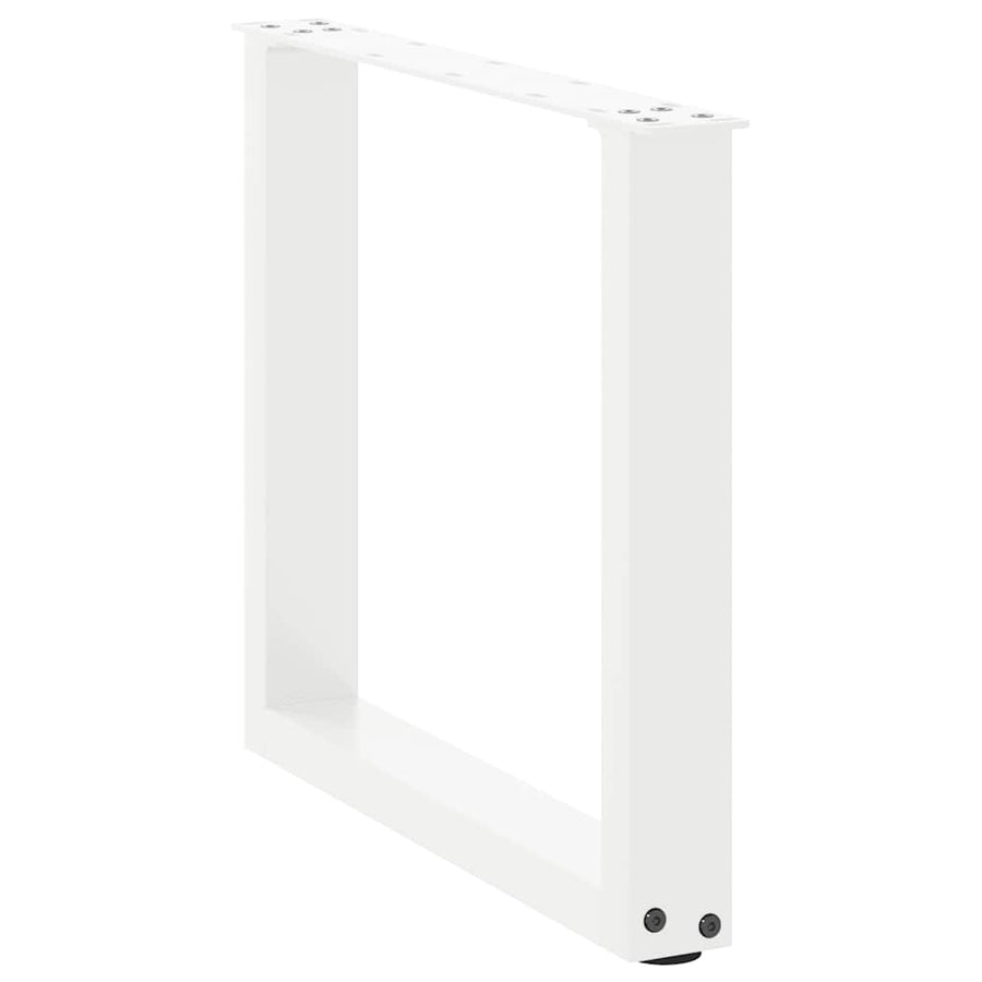 Salontafelpoten U-Vormig Staal Wit 2 50 x (42-43) cm