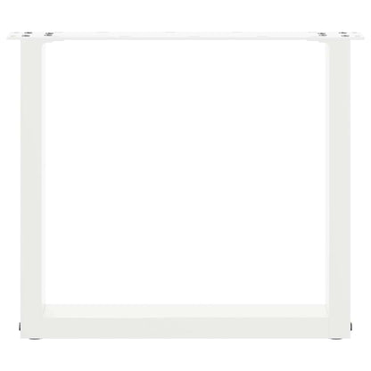 Salontafelpoten U-Vormig Staal Wit 2 50 x (42-43) cm