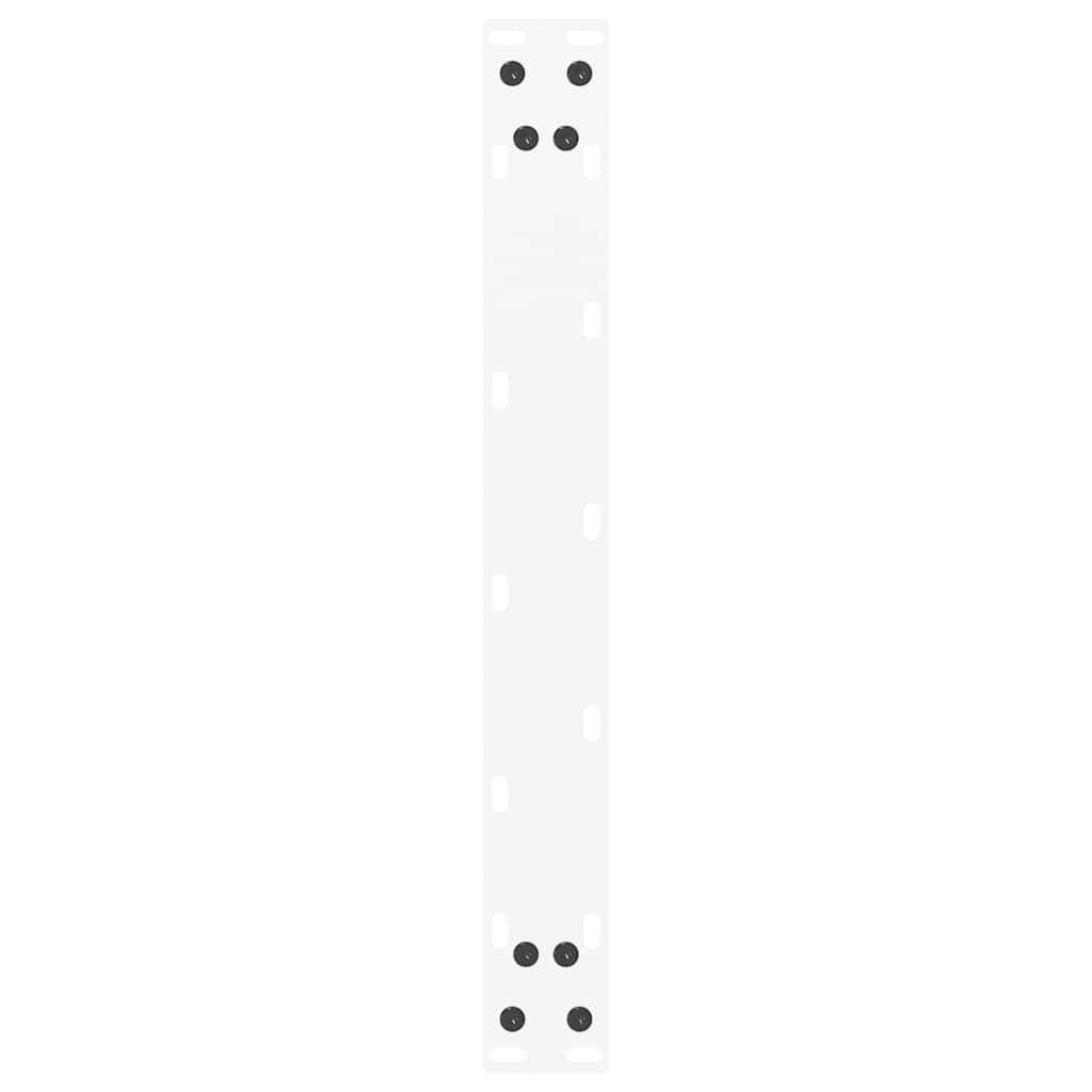 Salontafelpoten U-Vormig Staal Wit 2 50 x (42-43) cm