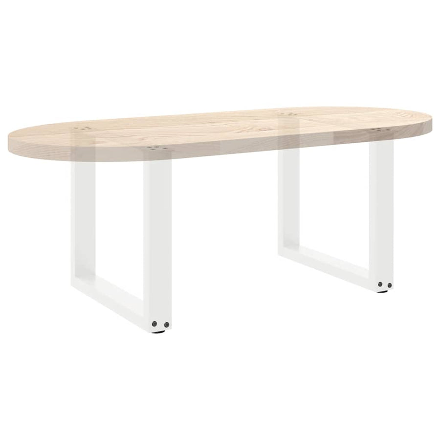 Salontafelpoten U-Vormig Staal Wit 2 50 x (42-43) cm