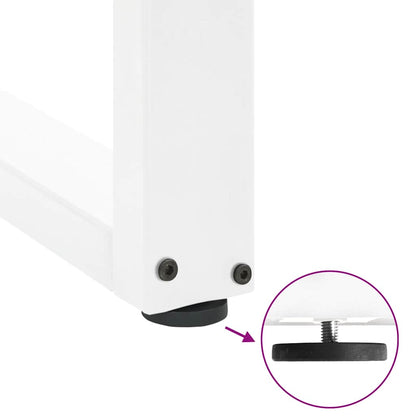 Salontafelpoten U-Vormig Staal Wit 2 50 x (42-43) cm