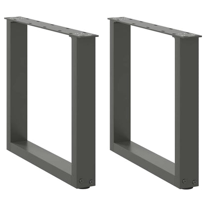 Salontafelpoten 2 st U-vormig 50x(42-43) cm staal antraciet