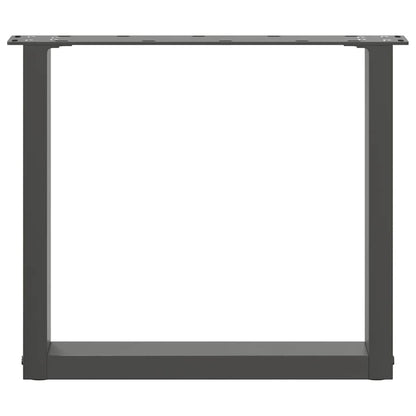 Salontafelpoten 2 st U-vormig 50x(42-43) cm staal antraciet