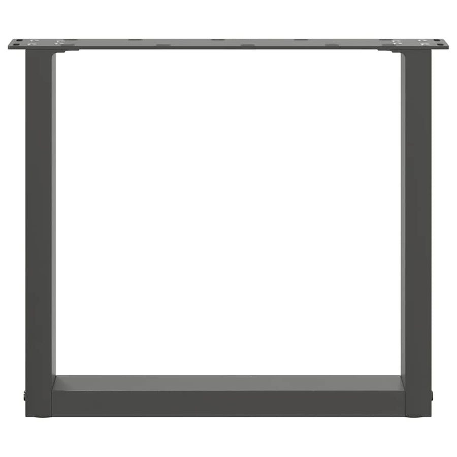 Salontafelpoten 2 st U-vormig 50x(42-43) cm staal antraciet