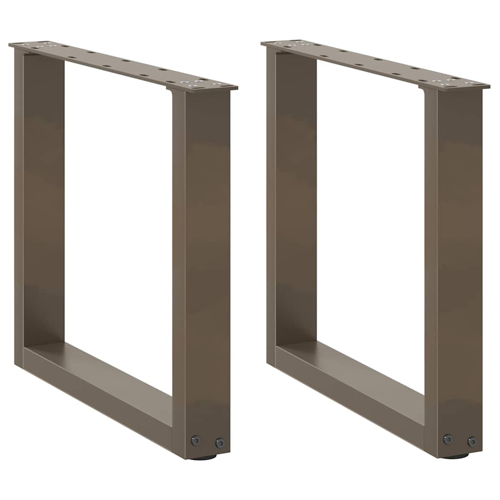 Salontafelpoten U-Vormig Staal Naturel 2 50 x (42-43) cm
