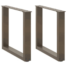 Salontafelpoten U-Vormig Staal Naturel 2 50 x (42-43) cm