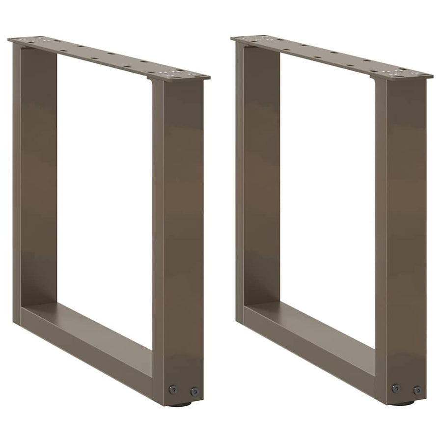Salontafelpoten U-Vormig Staal Naturel 2 50 x (42-43) cm