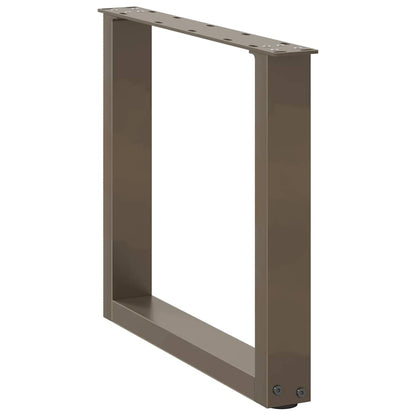 Salontafelpoten U-Vormig Staal Naturel 2 50 x (42-43) cm