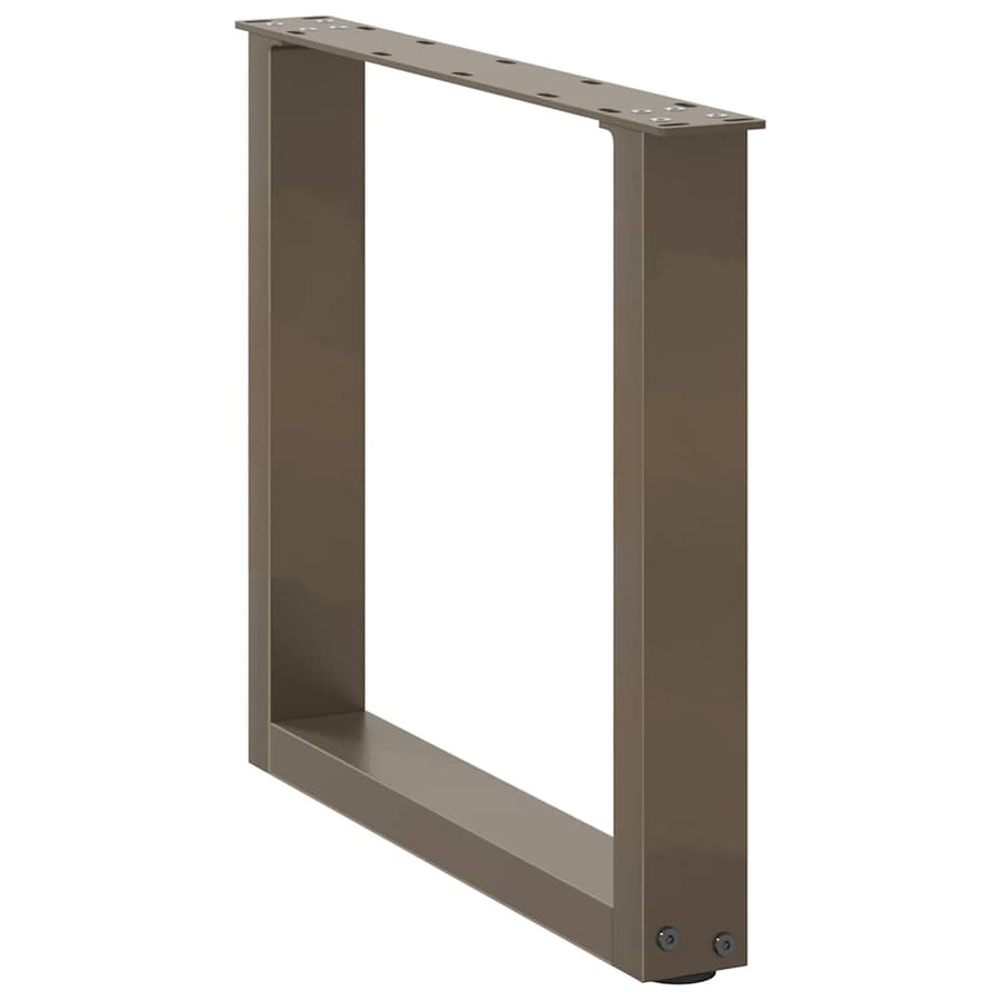 Salontafelpoten U-Vormig Staal Naturel 2 50 x (42-43) cm
