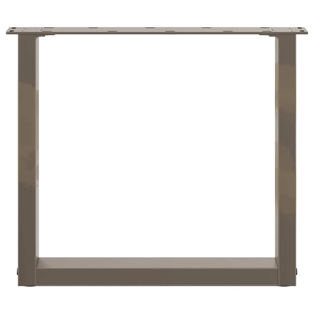 Salontafelpoten U-Vormig Staal Naturel 2 50 x (42-43) cm