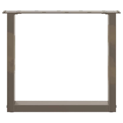 Salontafelpoten U-Vormig Staal Naturel 2 50 x (42-43) cm