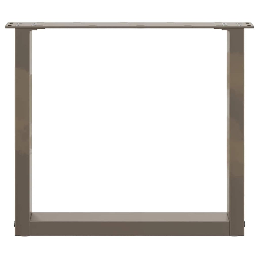 Salontafelpoten U-Vormig Staal Naturel 2 50 x (42-43) cm