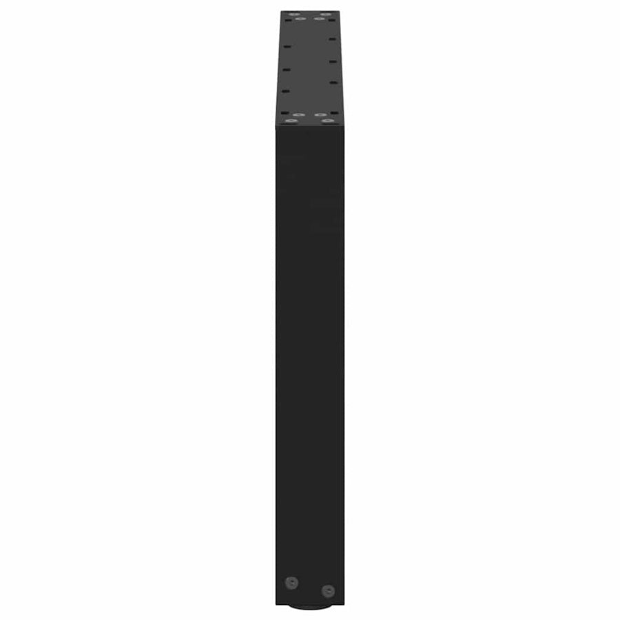 Salontafelpoten 2 st U-vormig 60x(42-43) cm staal zwart