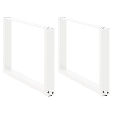 Salontafelpoten U-Vormig Staal Wit 2 60 x (42-43) cm