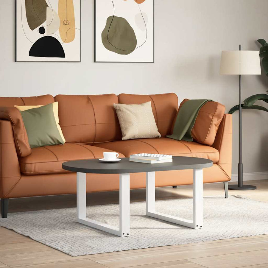Salontafelpoten U-Vormig Staal Wit 2 60 x (42-43) cm