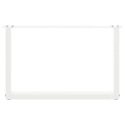 Salontafelpoten U-Vormig Staal Wit 2 60 x (42-43) cm