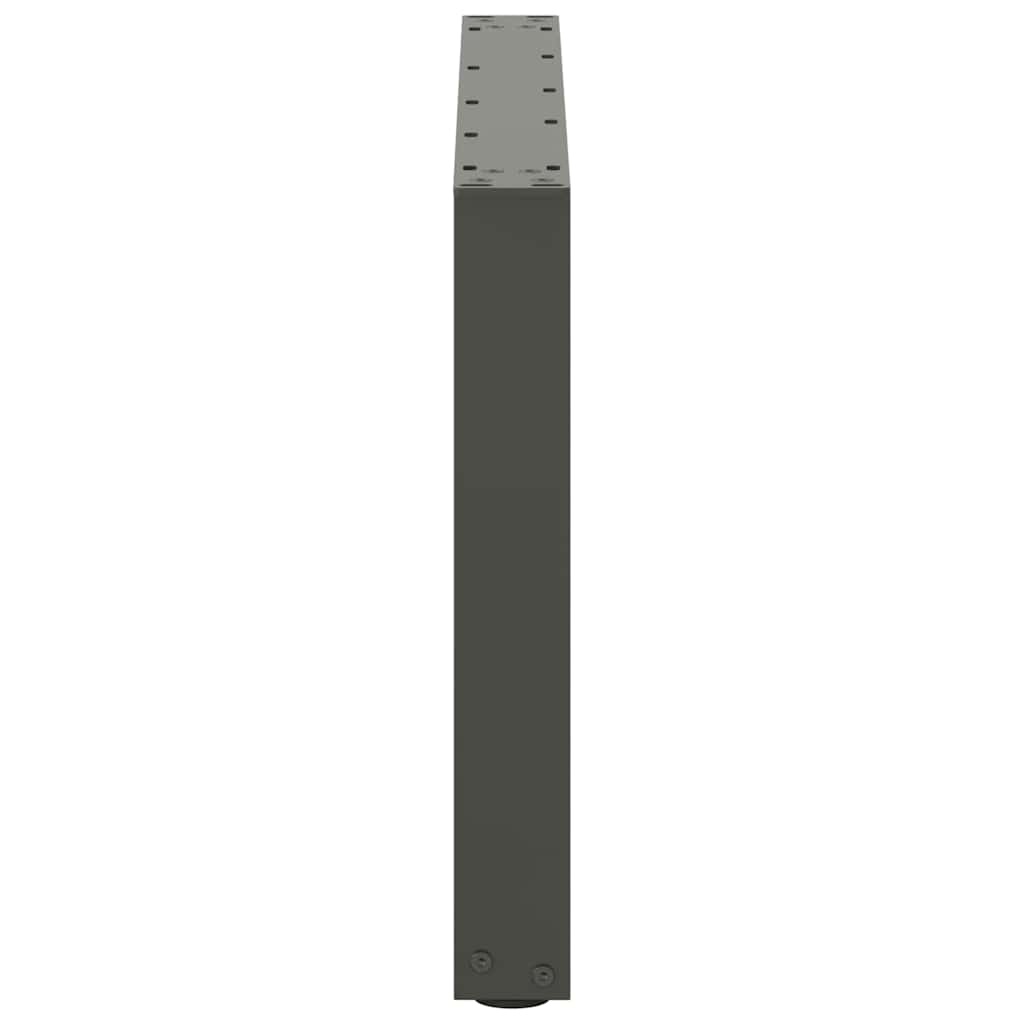 Salontafelpoten U-Vormig Staal Antraciet 2 60 x (42-43) cm