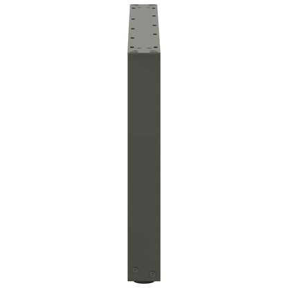 Salontafelpoten U-Vormig Staal Antraciet 2 60 x (42-43) cm