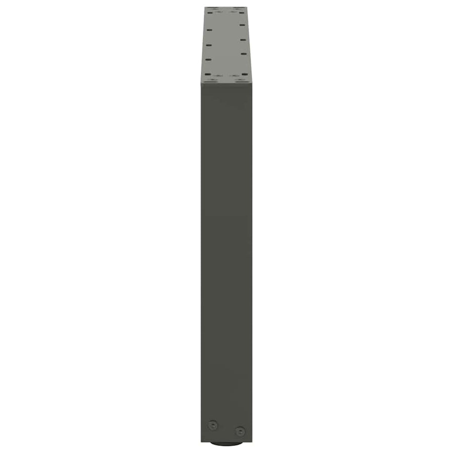Salontafelpoten U-Vormig Staal Antraciet 2 60 x (42-43) cm
