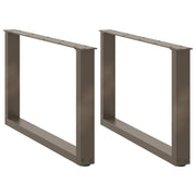 Tafelpoten U-vorm 60x43 cm staal 2 stuks