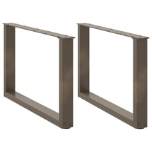 Salontafelpoten U-Vormig Staal Naturel 2 60 x (42-43) cm