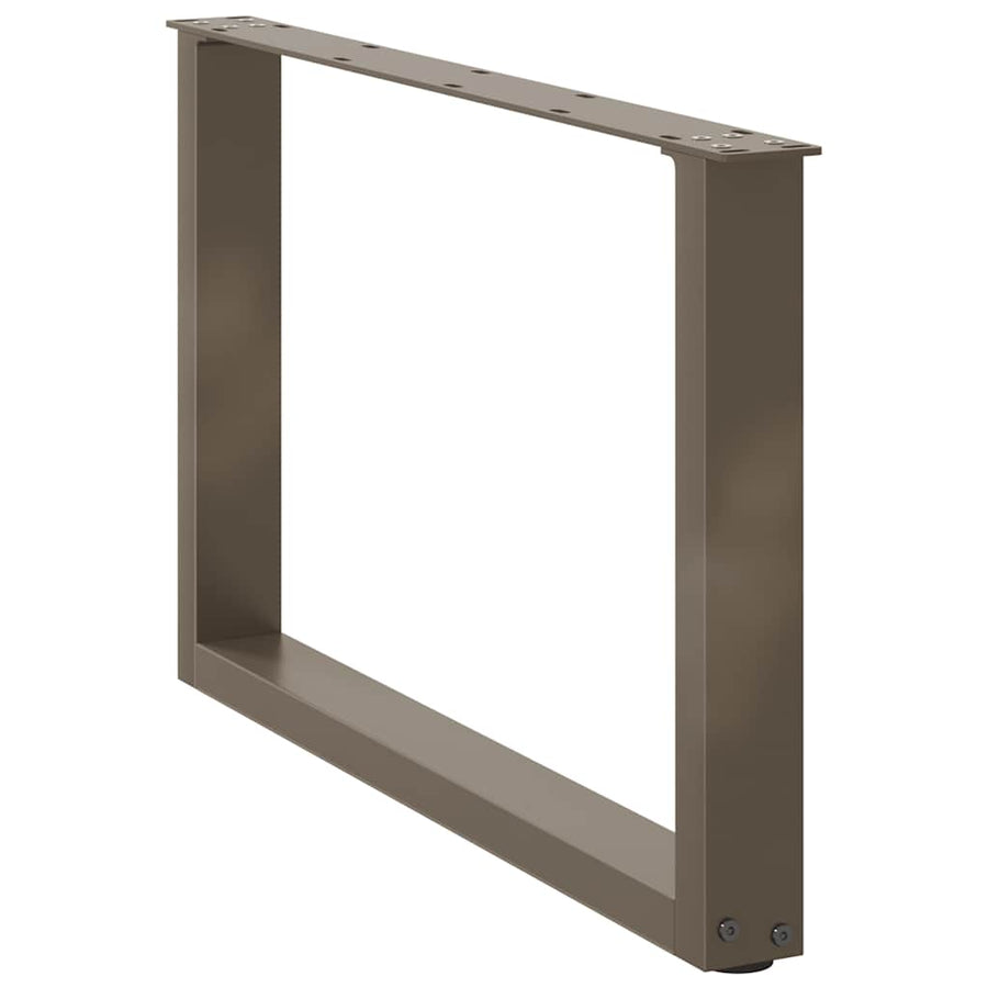 Salontafelpoten U-Vormig Staal Naturel 2 60 x (42-43) cm