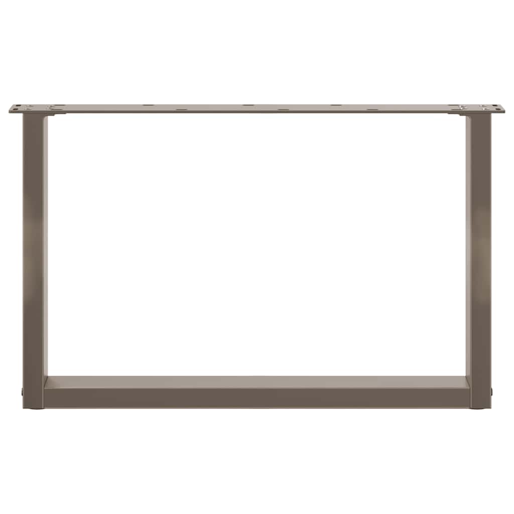 Salontafelpoten U-Vormig Staal Naturel 2 60 x (42-43) cm
