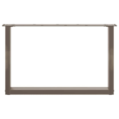 Salontafelpoten U-Vormig Staal Naturel 2 60 x (42-43) cm