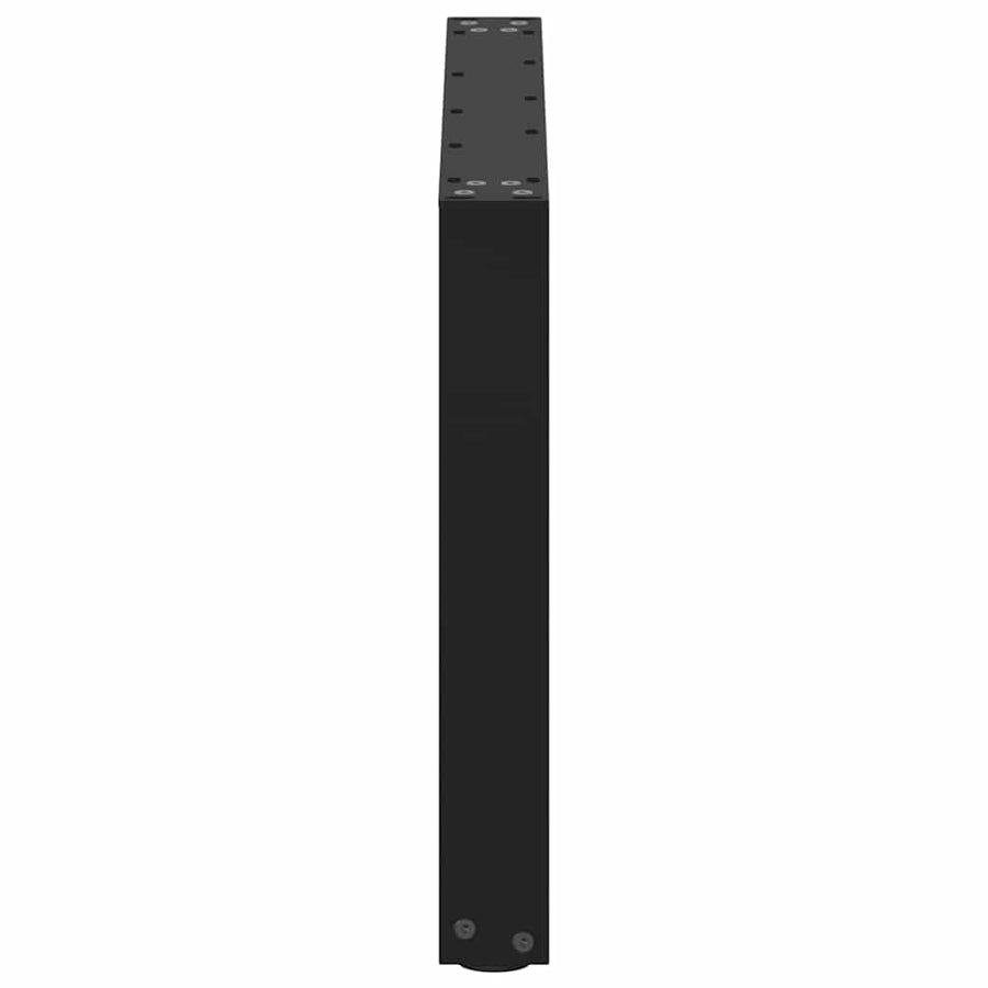 Salontafelpoten 2 st U-vormig 70x(42-43) cm staal zwart
