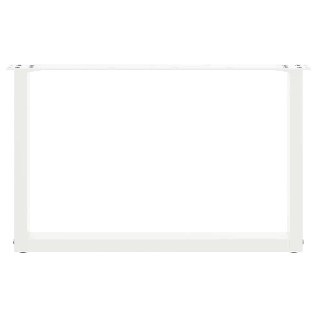 Salontafelpoten U-Vormig Staal Wit 2 70 x (42-43) cm