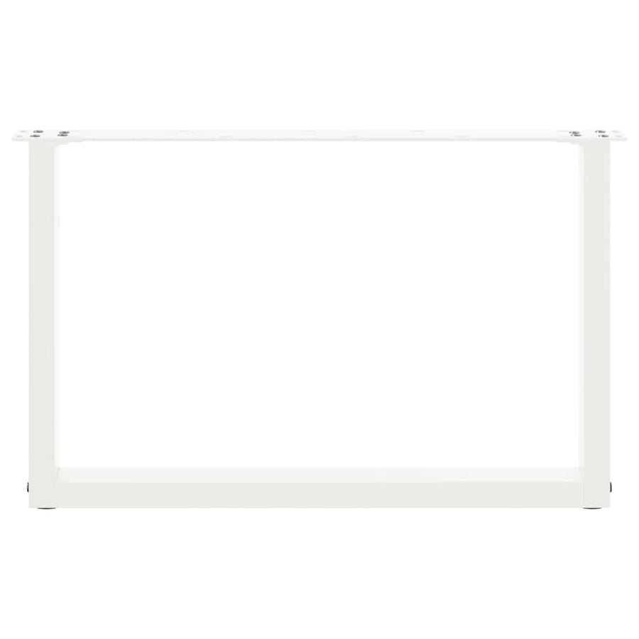 Salontafelpoten U-Vormig Staal Wit 2 70 x (42-43) cm