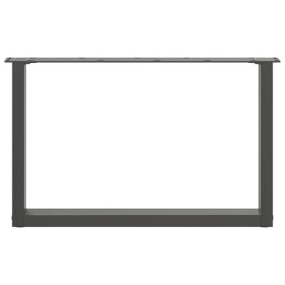 Salontafelpoten 2 st U-vormig 70x(42-43) cm staal antraciet
