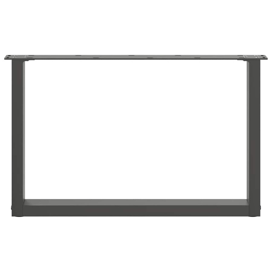 Salontafelpoten 2 st U-vormig 70x(42-43) cm staal antraciet