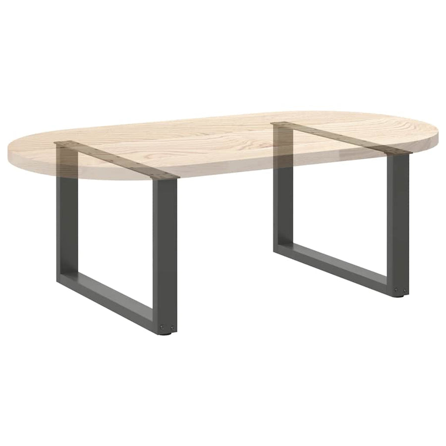 Salontafelpoten 2 st U-vormig 70x(42-43) cm staal antraciet